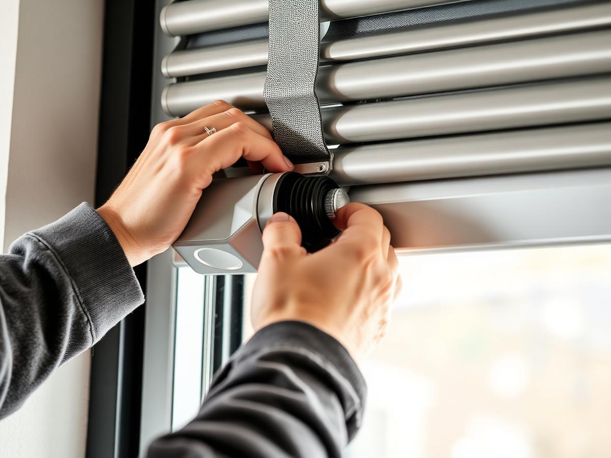 Installation d'un moteur de volet roulant